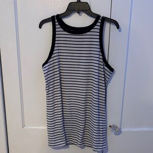 Torrid Black and White Rib Knit Top